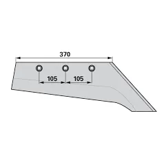 Brazdar plug lemken dreapta M22SR , 3333810 OE Frank - 1
