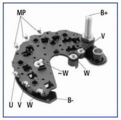 Punte Diode Alternator Renault, 7701044722, 7701044993, P5077197 Cargo - 1