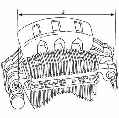 Punte Diode Alternator Daewoo, 1989658, 131880 Cargo - 3