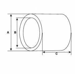 Bucsa electromotor Opel Astra 12x12,53x16,05 mm