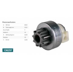 Bendix Electromotor 9 Dinti BMW, 12411350236, 136257 Cargo - 1