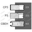 Set segmenti motor Fiat Fi 115 MM 1909761, 1901487, 08-523000-00