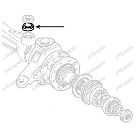 Rulment pivot Fiat 5119699 84229624, 1861705M1, 84229623
