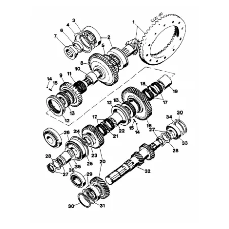 Rulment transmisie cutie viteze Case-IH 3223127R91 CNH - 1