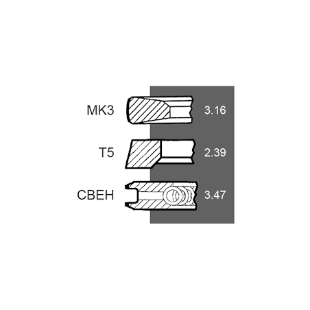 Set segmenti motor John Deere Fi 106.50 MM RE530613