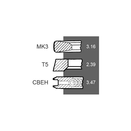 Set segmenti motor John Deere Fi 106.50 MM RE530613