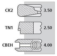 Set segmenti motor Massey Ferguson Fi 100 MM , 3641316M91, 4181A023