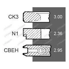 Set segmenti motor New Holland Fi 111.76 MM , 87802441, 87802835
