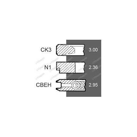 Set segmenti motor New Holland Fi 111.76 MM , 87802441, 87802835