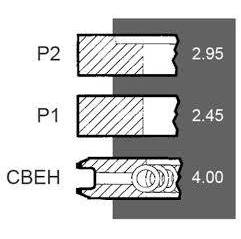Set segmenti motor Same Fi 105 MM , 1966437C1, 8600526, 860052610 Bepco - 2