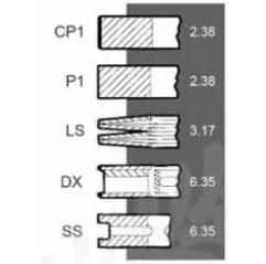 Segmenti motor Massey Ferguson, Ø 88.92 mm - STD,3640239M1, 41158063, 41158069 Kmp - 2