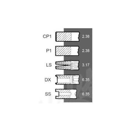Segmenti motor Massey Ferguson, Ø 88.92 mm - STD,3640239M1, 41158063, 41158069 Kmp - 2