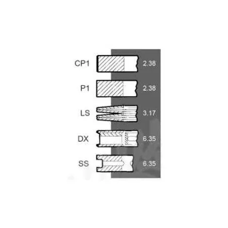 Segmenti motor Massey Ferguson, Ø 88.92 mm - STD,3640239M1, 41158063, 41158069 Kmp - 2