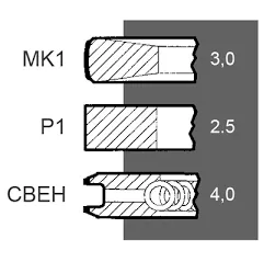 Set segmenti motor Fiat Fi 104 MM 1902451, 1902458,1902687