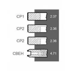 Set segmenti motor Ford Fi 107.21 MM 703F6148AAA, 703F6148AAB,793F6148AAA