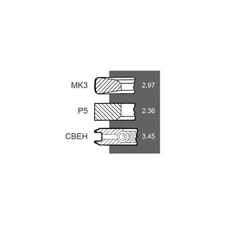 Set segmenti motor John Deere Fi 106.5 MM RE15674, RE48818, RE507852