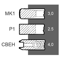 Set segmenti motor Fiat Fi 104 MM 1902451, 1902458,1902687