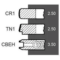 Set segmenti motor Perkins Fi 103 MM 4181A045, 4222950M91,U4181A045