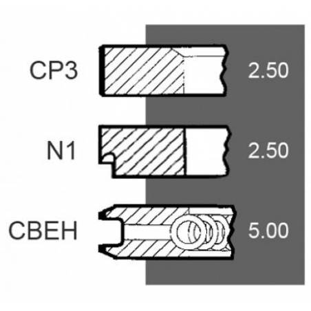 Set segmenti motor Same Fi 105 MM 00710052630, 07100526,710052630