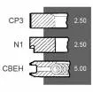 Set segmenti motor Same Fi 105 MM 00710052630, 07100526,710052630