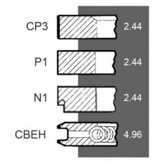 Segmenti motor Fiat Ø 110 MM - STD 1901533, 1909236