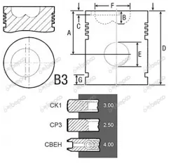 Piston motor Same 03380060610, 03380060620, 033800606A