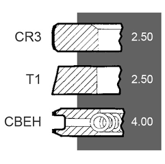 Segmenti motor Perkins Ø 100, 3637033M91, 4181A014, 4181A015, 4181A019
