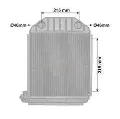 Radiator apa Ford Dexta, 81805483.81805483 957E-8005 957E8005 Jag - 2