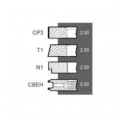 Set segmenti motor Same, 0.042.0054.6 , 0.054.0054.6 , 0.073.0054.6