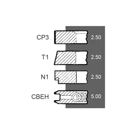 Set segmenti motor Same, 0.042.0054.6 , 0.054.0054.6 , 0.073.0054.6