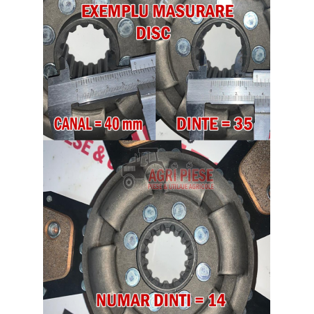 Disc ambreiaj 6 paleti Case FI 280x10 dinti