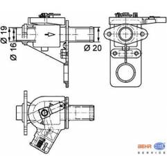 Robinet caldura Volvo FL 1605149,3639103 - 1