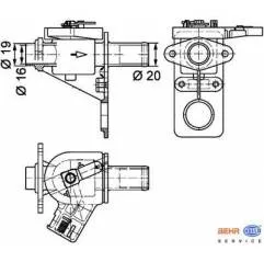 Robinet caldura Volvo FL 1605149,3639103 - 1