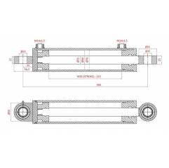 Cilindru servodirectie pentru Case IH, Fiat, New Holland 5134221, 5143970, 5156718 - 5