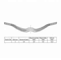 Arc semiremorca BPW 3 Foi 0508203480,88031700 - 1