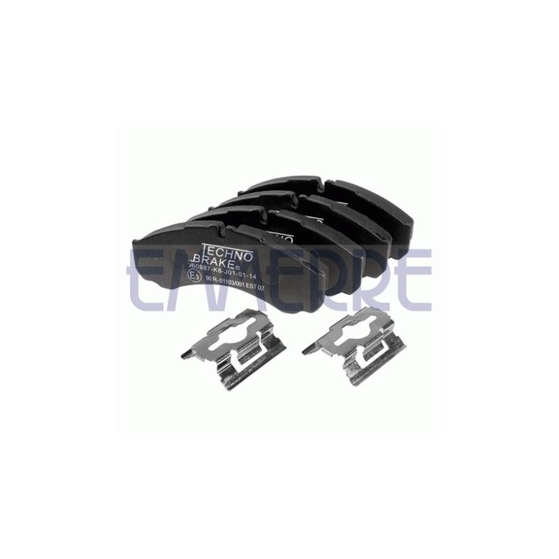 Set placute frana punte spate Iveco Daily, VWA29260-29121 - 1