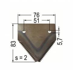 Lama Zintata Massey Ferguson 206236M1, 206236M1.41, 206236 - 1