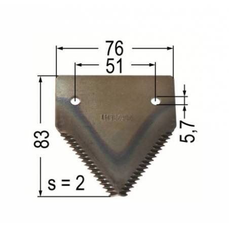 Lama Zintata Massey Ferguson 206236M1, 206236M1.41, 206236 - 1