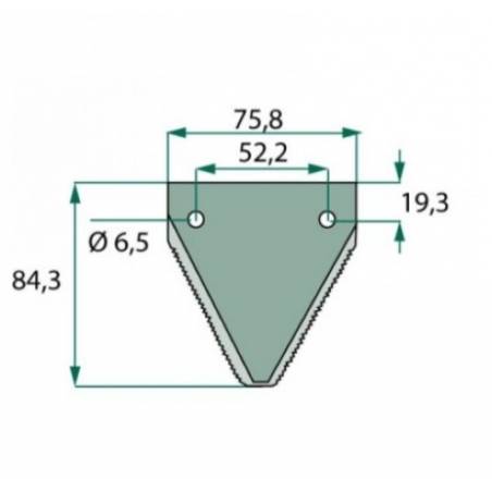 Lama Zintata Laverda 321219850, LA321219850, B103401