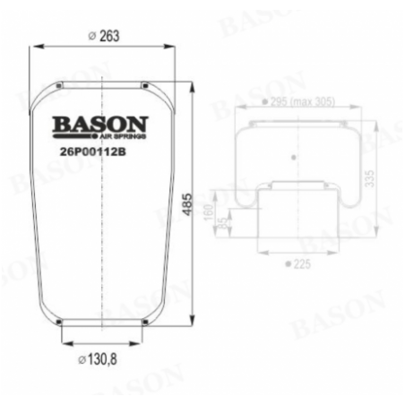 Perna Aer Volvo 1075290, 1421N - 1
