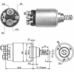 Bobina electromotor 24V MAN/Mercedes 36262120005, A0011528010