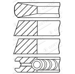 Segmenti piston motor Iveco/Fiat 1901852, 00846N0 - 1