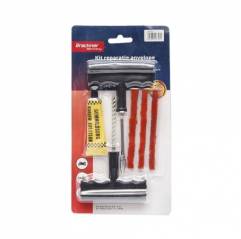 Kit profesional vulcanizare anvelope tubeless la rece cu snur si adeziv