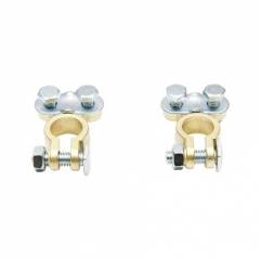 Set borne baterie de bronz cu strangere pe surub