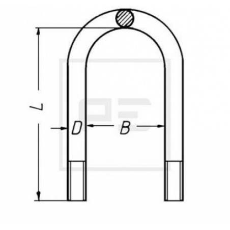 Brida arc BPW 0313841110, 0313841114 - 1