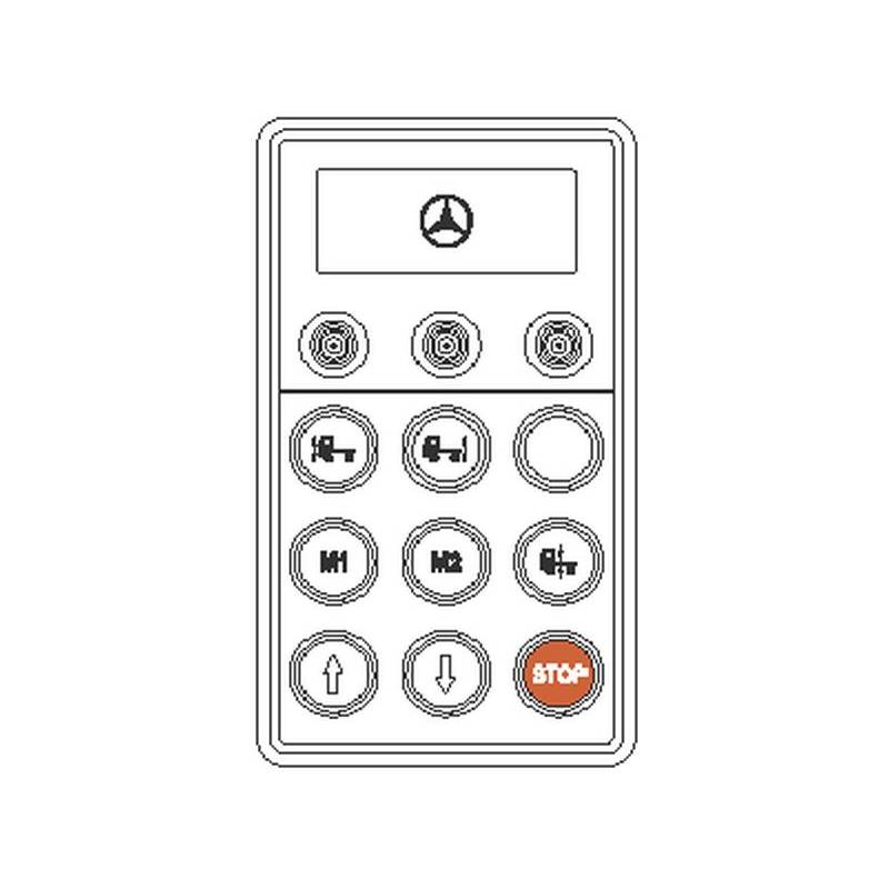 Telecomanda Ecas Mercedes 0005458713,A0015458313 - 1