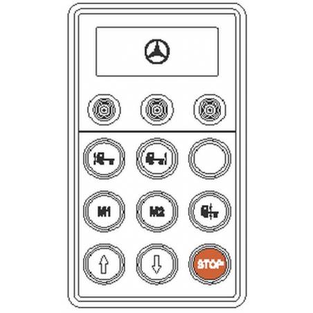 Telecomanda Ecas Mercedes 0005458713,A0015458313 - 1