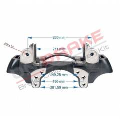 Suport etrier stanga Saf 3080006720,3080006721