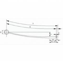 Arc spate Mercedes Atego 1 FOAIE 9743500506,A9743500506