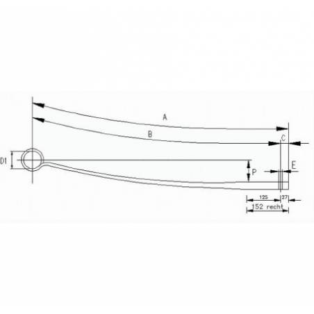 Arc spate Mercedes Atego 1 FOAIE 9743500506,A9743500506